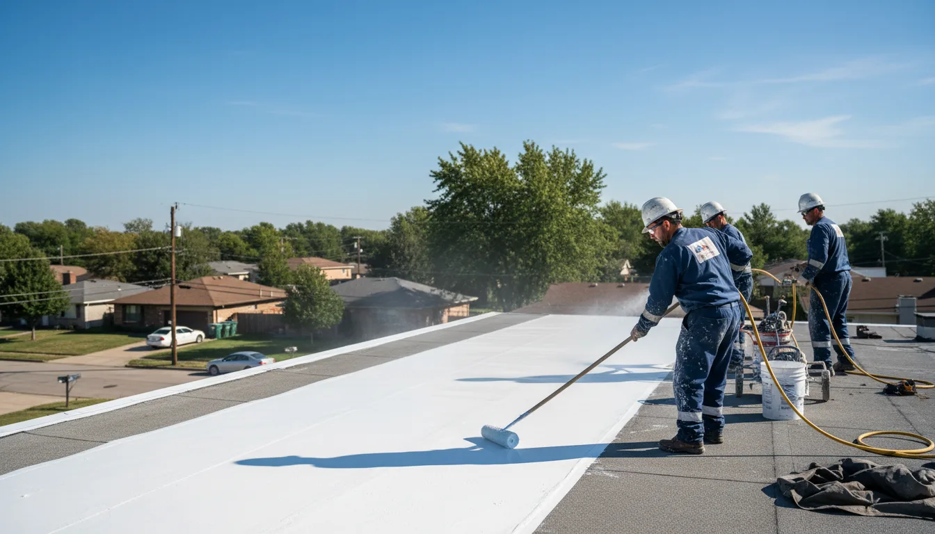 Commercial roof coating in Greenwich, CT near me